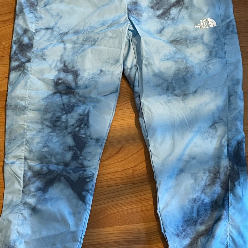 FIRM$. L NORTH FACE Hydrenaline 2000 Lounge Pants Taffeta Tie Dye Blue Women's - Picture 6 of 13